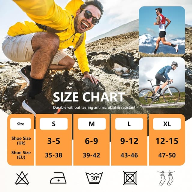 Thumbnail 5 de Yinqier Mens Thermal Socks 6 pairs — hiking socks