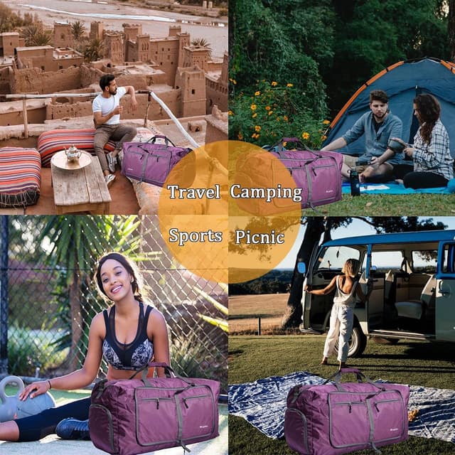 Thumbnail 6 de ehsbuy 60L Foldable Travel Duffle Bag