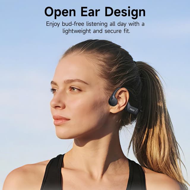 Thumbnail 1 de IFECCO Auriculares Conducción Ósea Bluetooth 6.0 10h