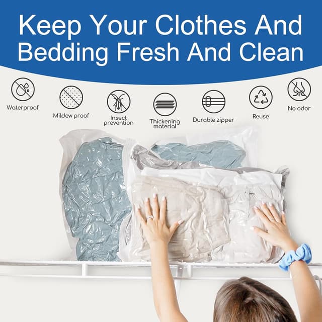 Thumbnail 6 de Vacbird Bolsa Vacio Ropa 8 unidades