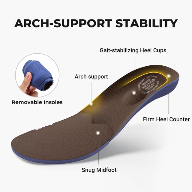 Detalle 2 de FitVille Wanderschuhe Herren Extra Breit – wasserdichte Trekking- und Outdoorschuhe mit rutschfester Sohle