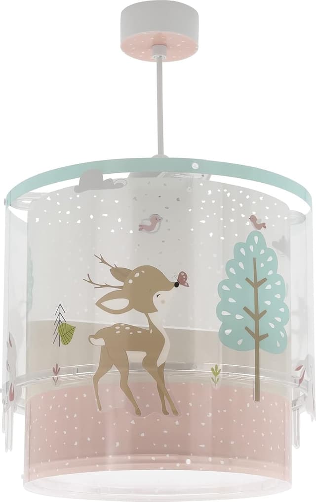 Detalle de Dalber Loving Deer lampada a soffitto rosa