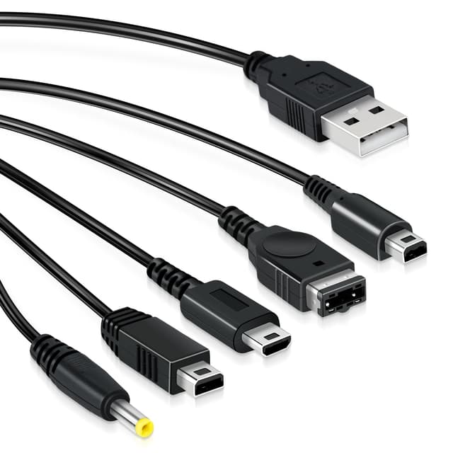 Detalle de USB 5‑in‑1 Ladekabel für Nintendo 2DS