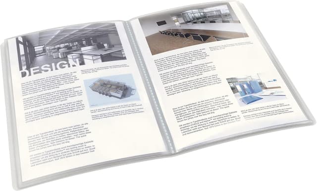 Detalle 2 de ESSELTE Portalistino PPL con copertina personalizzabile, 10 buste trasparenti (A4) 395470040