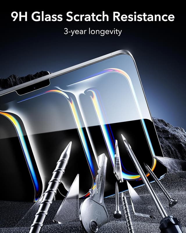 Thumbnail 6 de ESR 2-Pack Armorite Tempered Glass Screen Protectors for iPad Pro 11" (M5 2025 / M4 2024) with UltraFit Tray