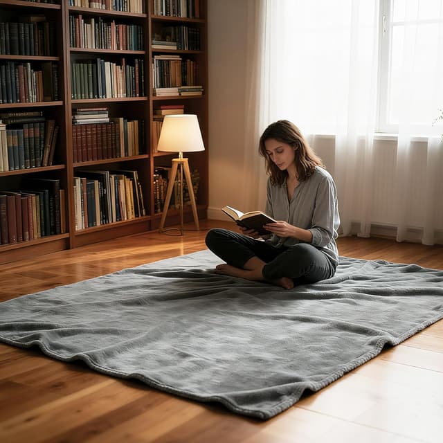 Thumbnail 6 de AiTodos® Couverture Polaire 150 x 200 cm Gris