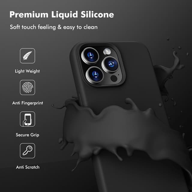 Detalle de iPhone 15 Pro silicone case, 6.1 in slim