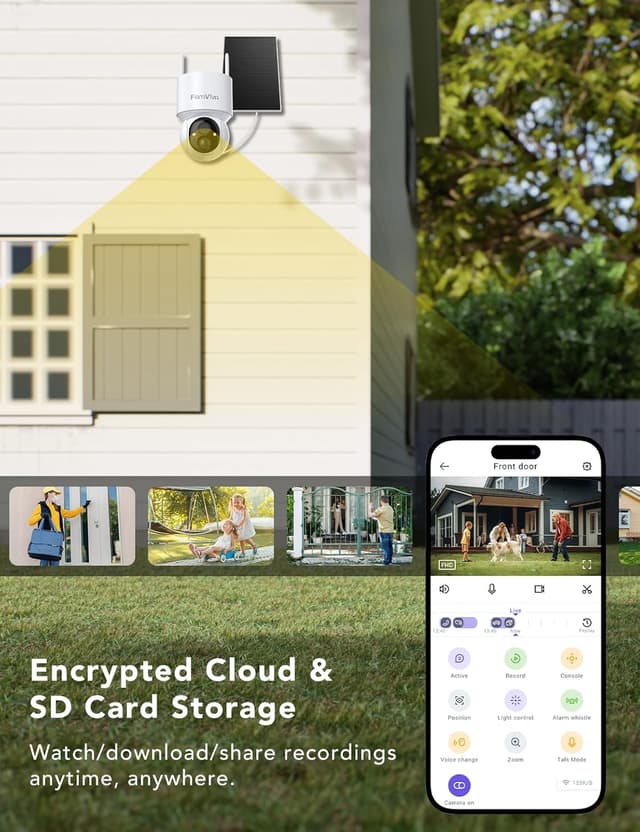 Thumbnail 4 de FAMVIVA 2K Solar Wireless Outdoor Camera 360°
