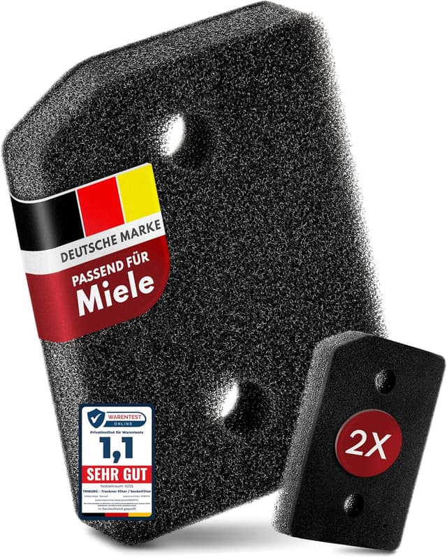 Detalle de Premium Sockelfilter für Miele T1 2er Set