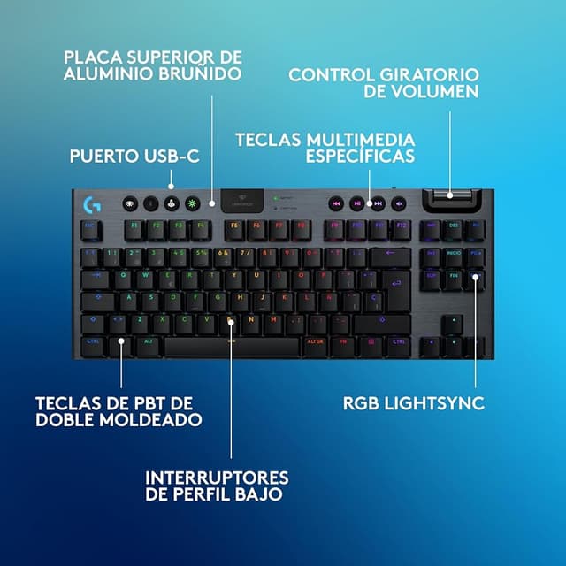 Thumbnail 5 de Logitech G G915 X TKL teclado gaming inalámbrico ⌨