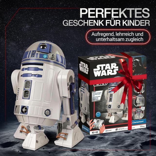 Thumbnail 6 de Clementoni Star Wars R2-D2 Roboter-Bausatz (59457) – Set mit über 50 Teilen, App für Programmierung