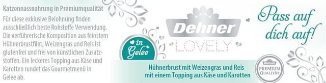 Thumbnail 1 de Dehner Premium Lovely Katzenfutter Gelee glutenfrei 24x85 g