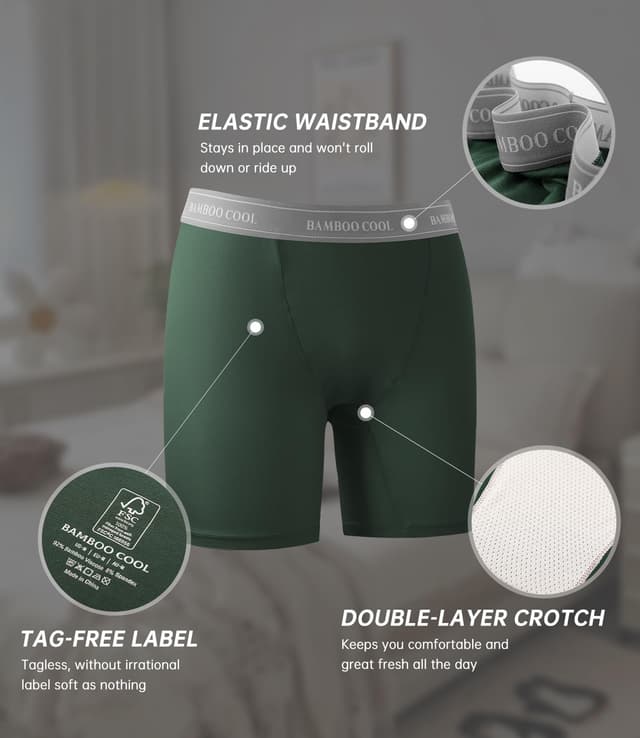 Thumbnail 2 de BAMBOO COOL BoyShorts 5-Pack High Waisted