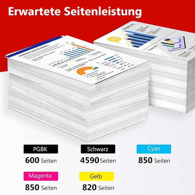 Detalle de Aurotec PGI-580 / CLI-581 XXL Multipack (15 Patronen) kompatibel für Canon Pixma TR / TS