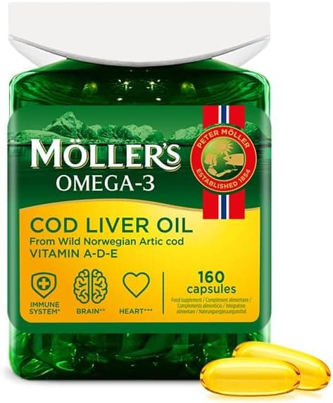 Imagen de Möller’s ® Cápsulas de aceite de hígado de bacalao 🐟 160 en OfertitasTOP