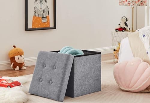 Detalle 2 de Madera Nieve Banco 38x38x38 cm para hogar