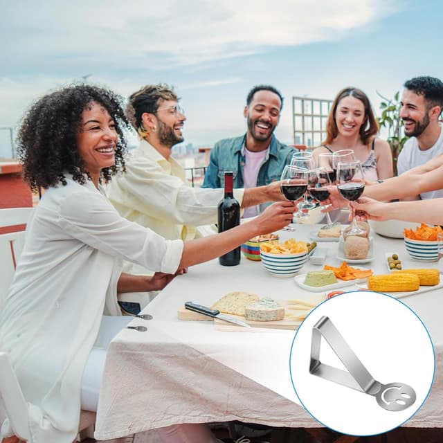 Thumbnail 6 de GlasFlength Sujeta Manteles 12Piezas