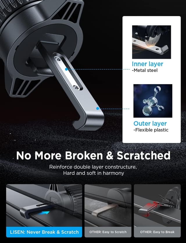 Thumbnail 5 de LISEN Car Phone Mount 360° for iPhone 17