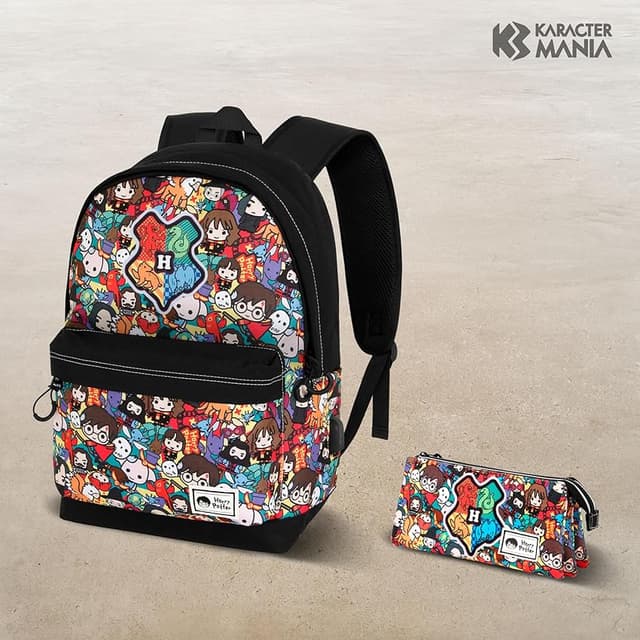 Detalle 2 de Harry Potter Accio Estuche Portatodo Triple HS 🧙🏻♂️ 23x11 cm