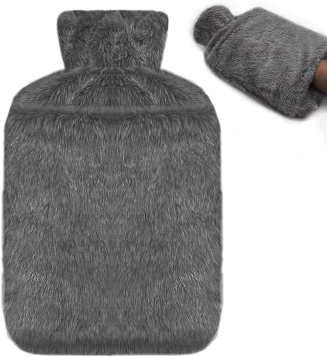 Detalle de Hot Water Bottle 2L Faux Fur Cover