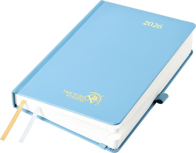 Thumbnail 6 de POPRUN Agenda 2026 journalier A5 (21,5 x 14,5 cm) couverture rigide, 1 page par jour, 12 mois + marque-page