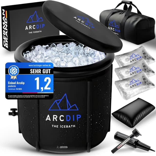 Imagen de poolomio® Eisbad Premium Eistonne Ø 80cm 350 L en OfertitasTOP