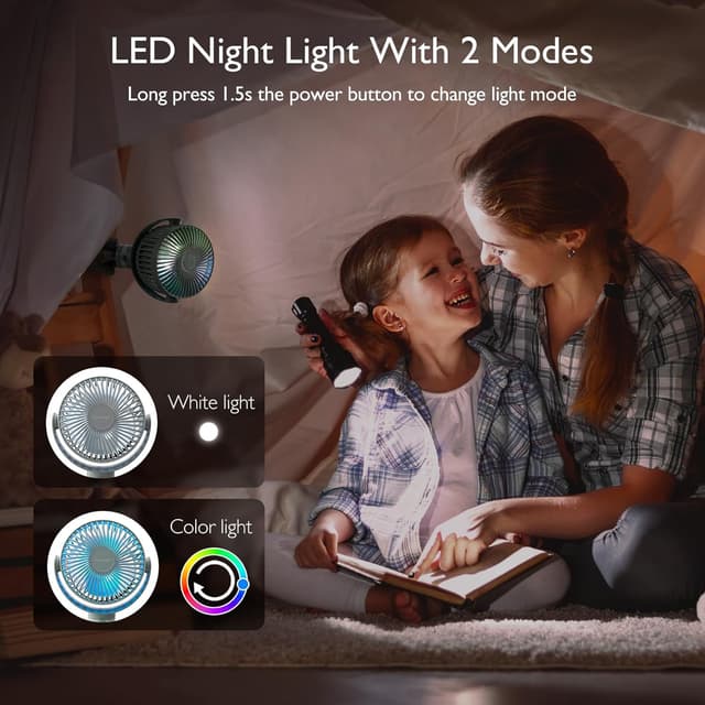 Thumbnail 5 de Momcozy Portable Stroller Fan 8000mAh handheld fan