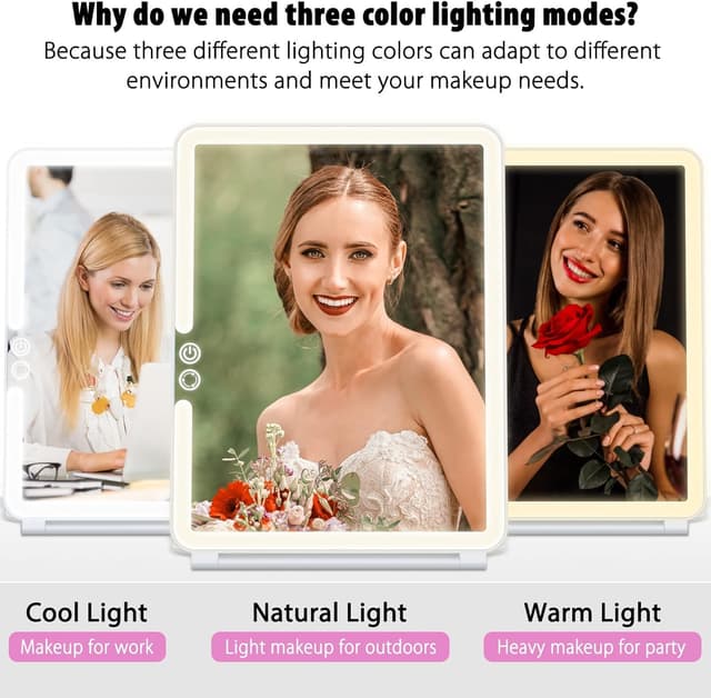 Thumbnail 2 de WEILY Specchio Trucco 72 LED 💄