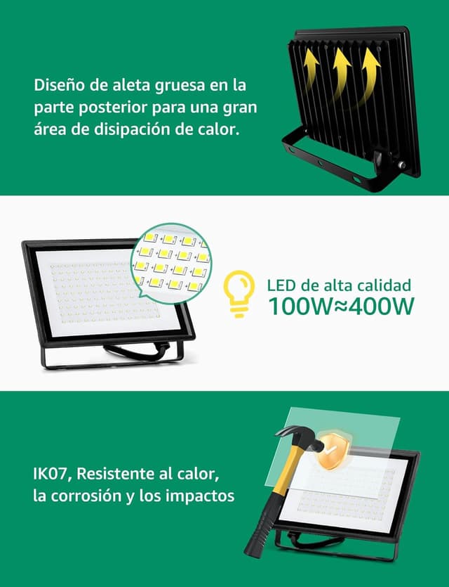 Detalle de Aigostar Faretto LED 100W 8700LM