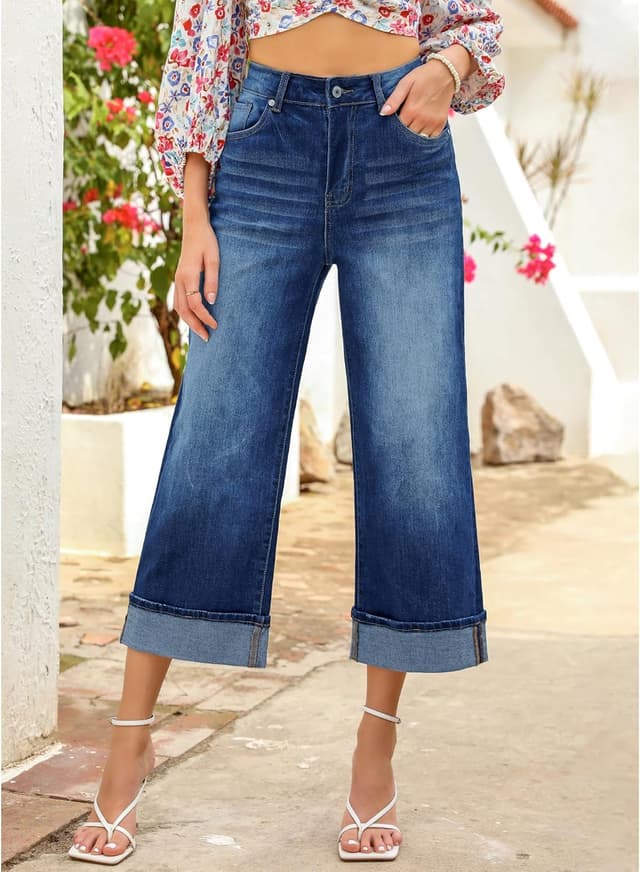 Detalle 2 de GRAPENT Wide Leg Jeans 5 pockets