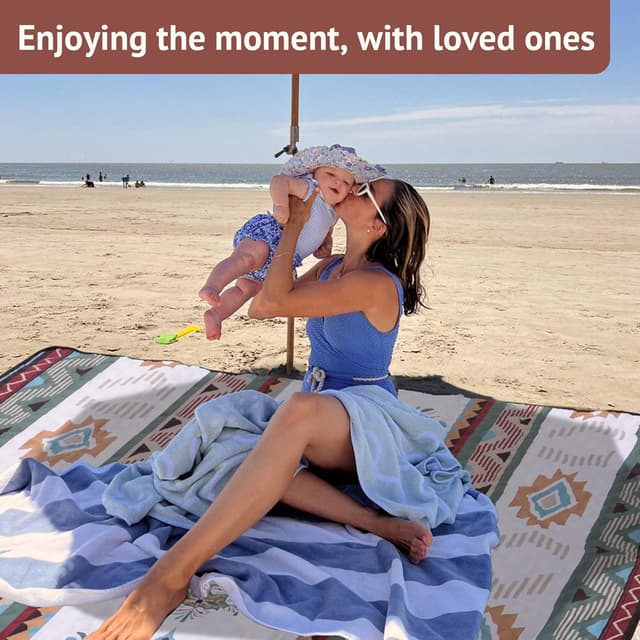 Detalle de LARUTAN wasserdichte Picknickdecke 200 x 300 cm