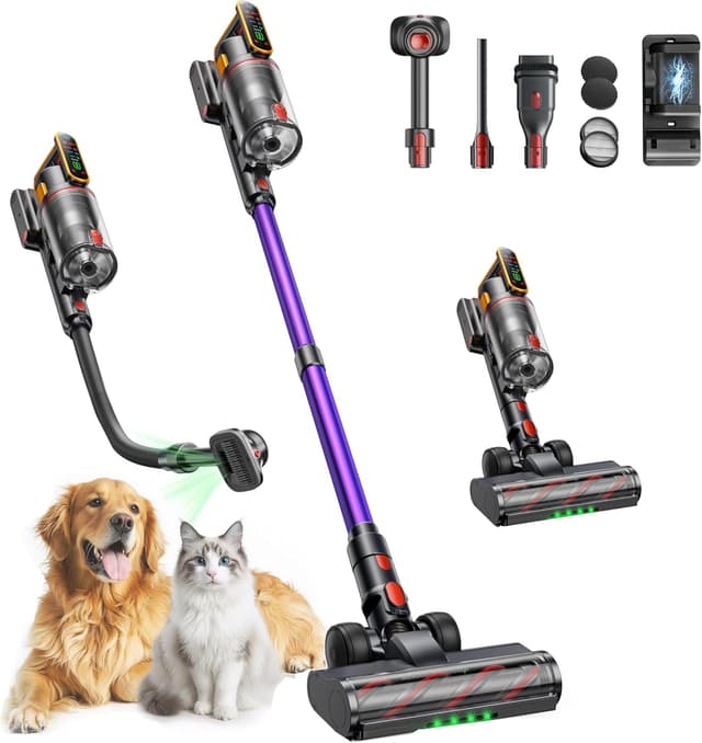 Detalle de Cordless Vacuum Cleaner 50KPA 65 mins battery 🧹