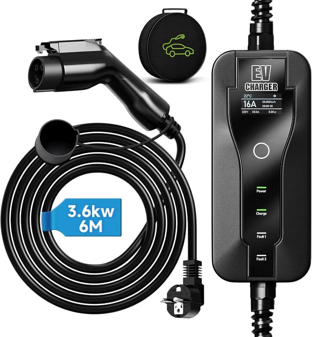 Detalle de AFYEEV cavo ricarica auto elettrica Tipo 1 3,6 kW