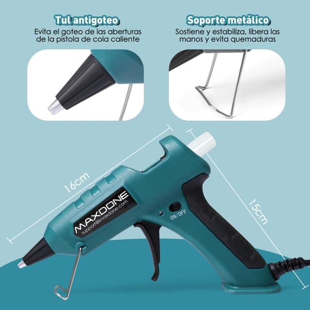 Thumbnail 4 de MAXDONE Pistola Silicona Caliente 60W con 50 barras