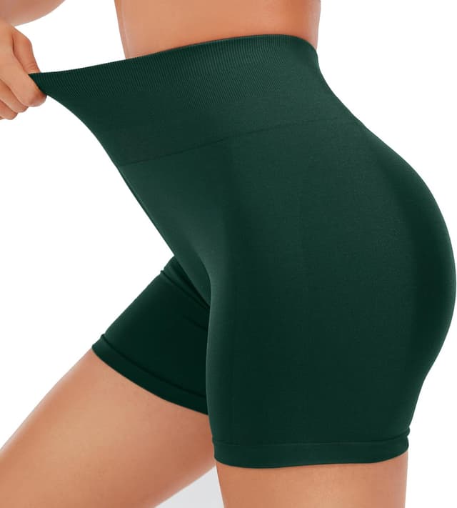 Detalle de JOYSPELS Damen Scrunch Sport Shorts mit High Waist und Seamless 360°-Stretch