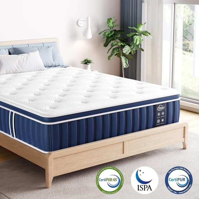 Detalle de TeQsli 4FT6 Double mattress, 10.6 inch memory foam
