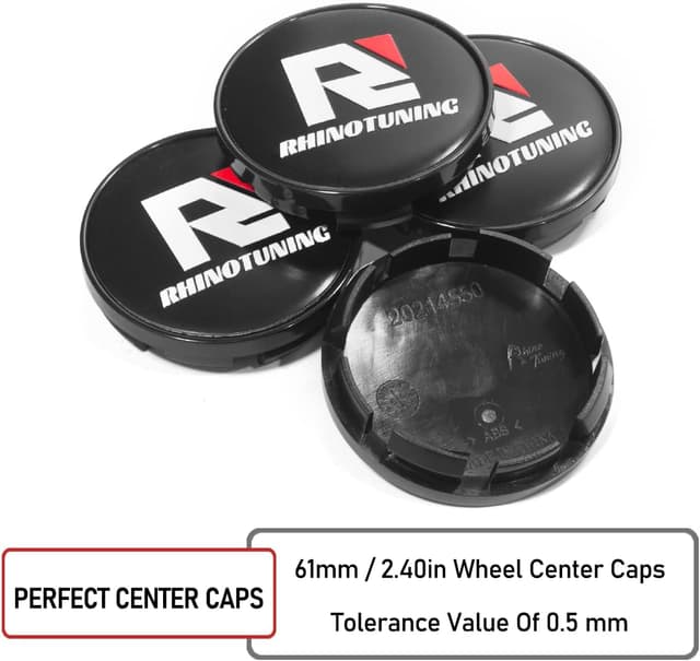 Detalle 2 de 61 mm wheel centre caps 4 pack