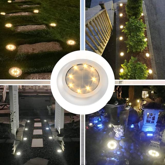 Thumbnail 5 de Solar disk garden lights 8 LED 600mAh