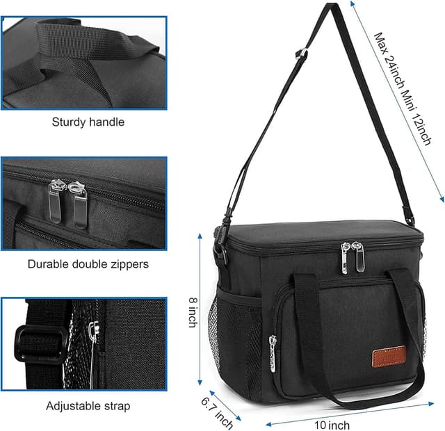 Detalle de Femuar Reusable Lunch Box insulated cooler bag