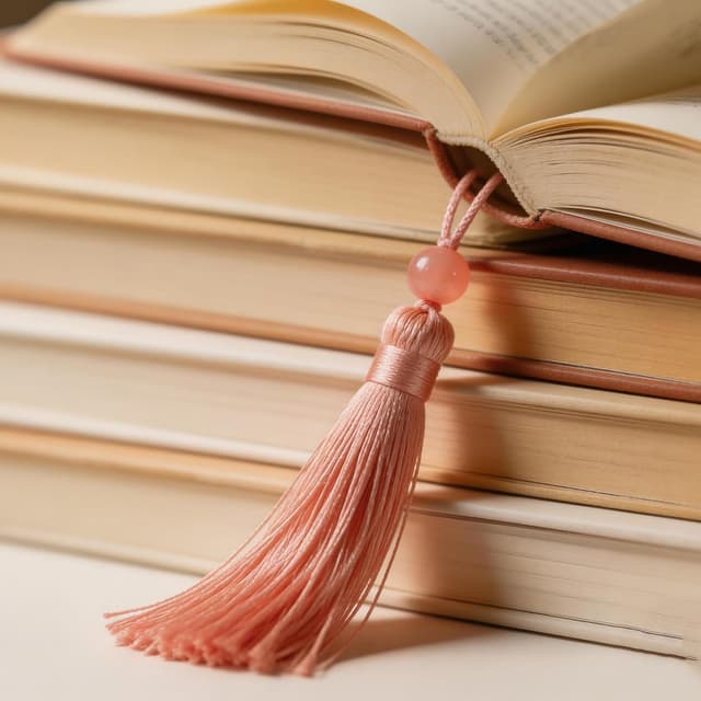 Detalle de YBhuoo Elegant Metal Bookmark with Tassel & Gift Box (Rose Gold Monstera)