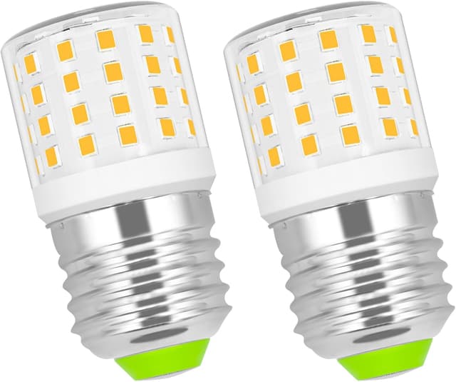 Detalle de ASAIHKUN E27 LED Maislampe 6 W, warmweiß 3000 K (nicht dimmbar) – Ersatz für 60-W-Glühlampen, 2er-Set