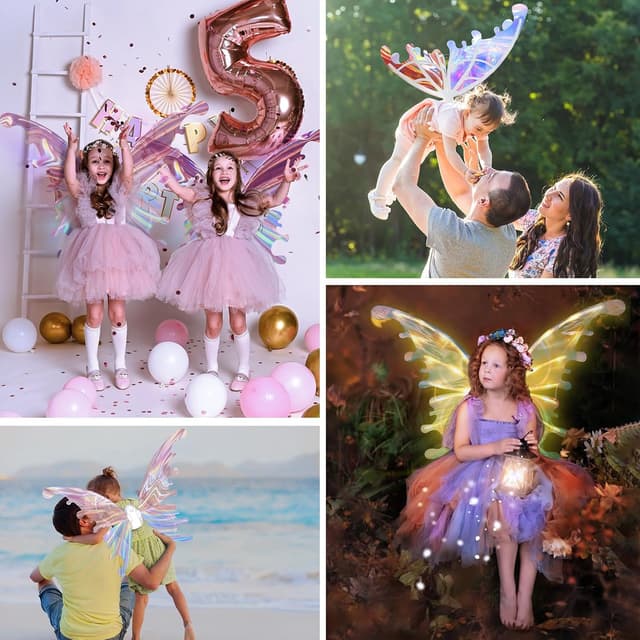 Thumbnail 2 de maysida Electric Fairy Wings LED light-up wings for girls ๐งโ