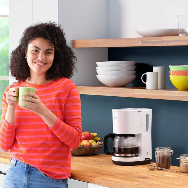 Detalle de Braun KF1100 Cafetera 10 tazas 1000 W Blanca