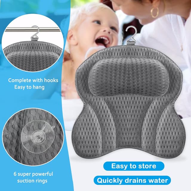 Thumbnail 4 de Gigmeta Badewannenkissen 6 Saugnäpfe