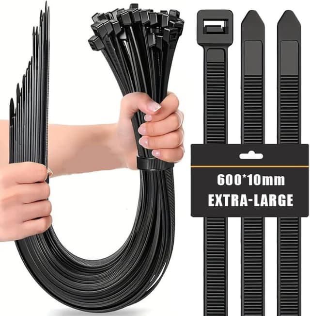 Imagen de Caiery 600 x 10 mm Kabelbinder 100 Stück en OfertitasTOP