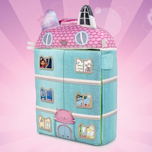 Detalle de Famosa Softies Plush Dollhouse Casa de peluche con ascensor