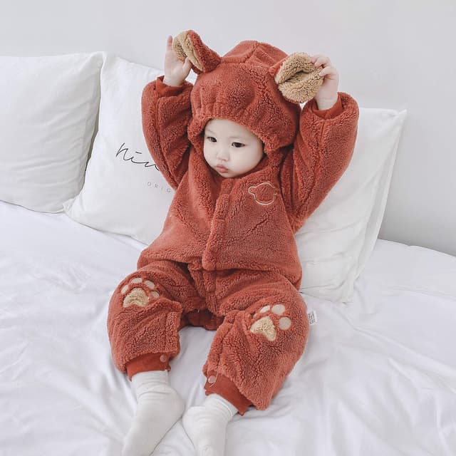 Thumbnail 5 de Chamie Baby Hooded Winter Romper