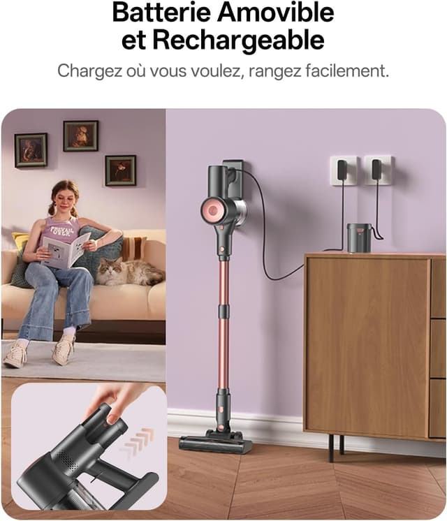 Detalle de Vexilar V10Pro aspirateur balai sans fil 450W