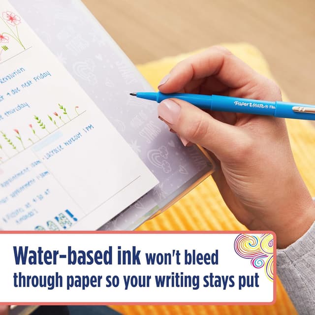 Detalle 2 de Paper Mate Flair Felt Tip Pens (0.7 mm) – Medium Point Retro Assorted Set, 16 Count