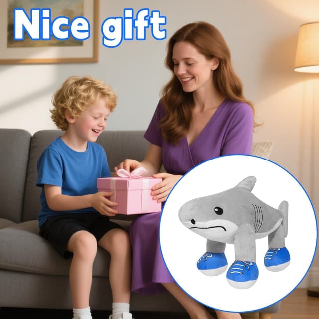 Thumbnail 3 de Brainrot Teddy Tralalero 14in plush toy